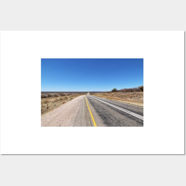 Road between Otjiwarongo and Okahandja in Namibia Wall Art by holgermader